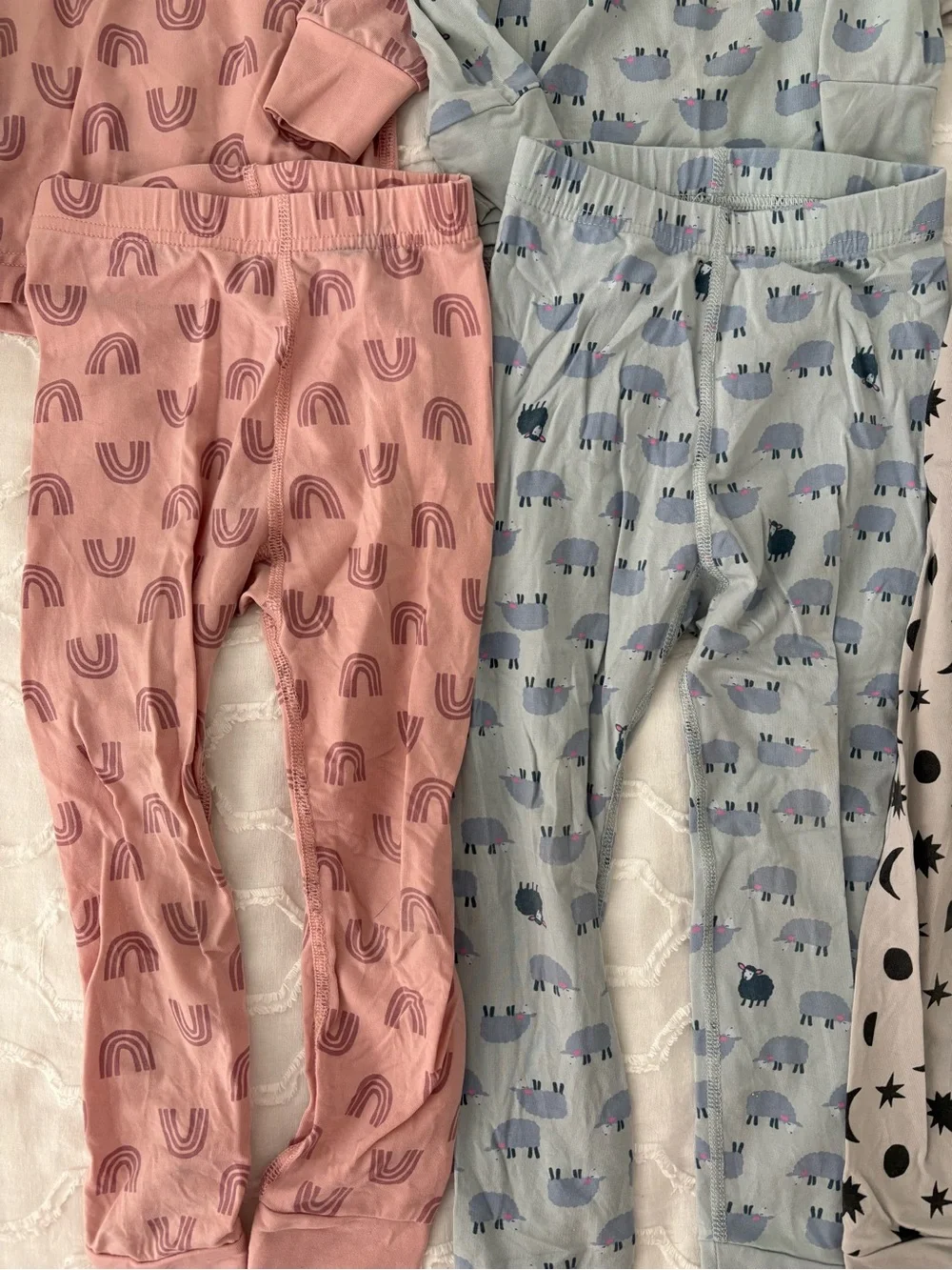 Hanna Andersson Toddler Pajama Trio - Pink, Blue & Gray Two Piece Pajamas
